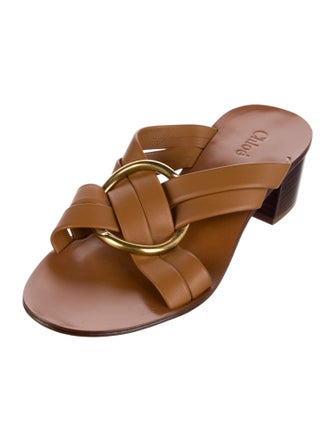 Chloé Leather Slides