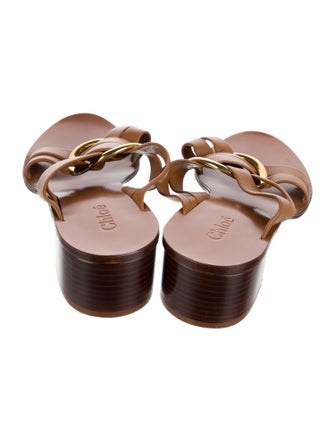 Chloé Leather Slides