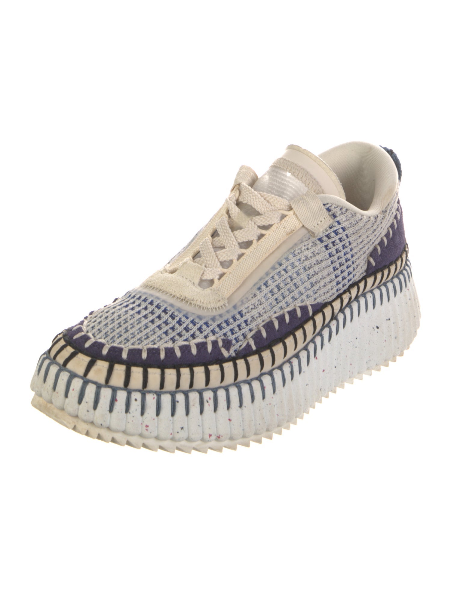 Chloé Colorblock Pattern Sneakers