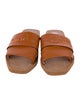 Chloé Leather Embroidered Accent Slides