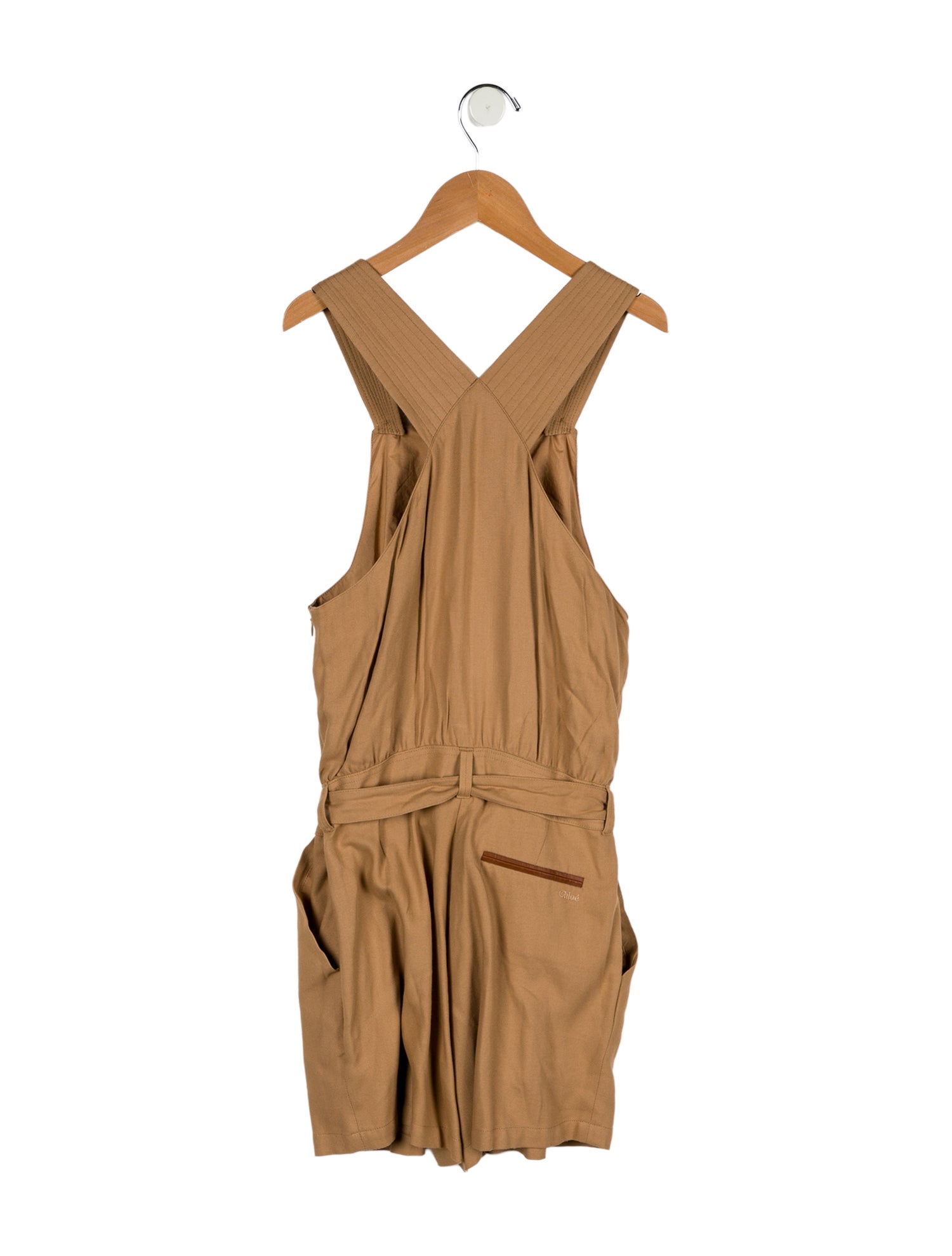 Chloé Girls' Solid Sleeveless Jumpsuit