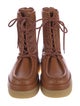 Chloé Leather Lace-Up Boots