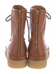 Chloé Leather Lace-Up Boots