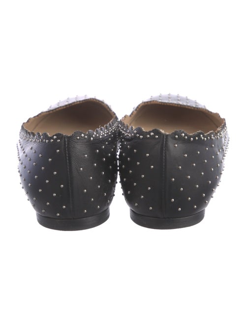 Chloé Leather Studded Accents Flats