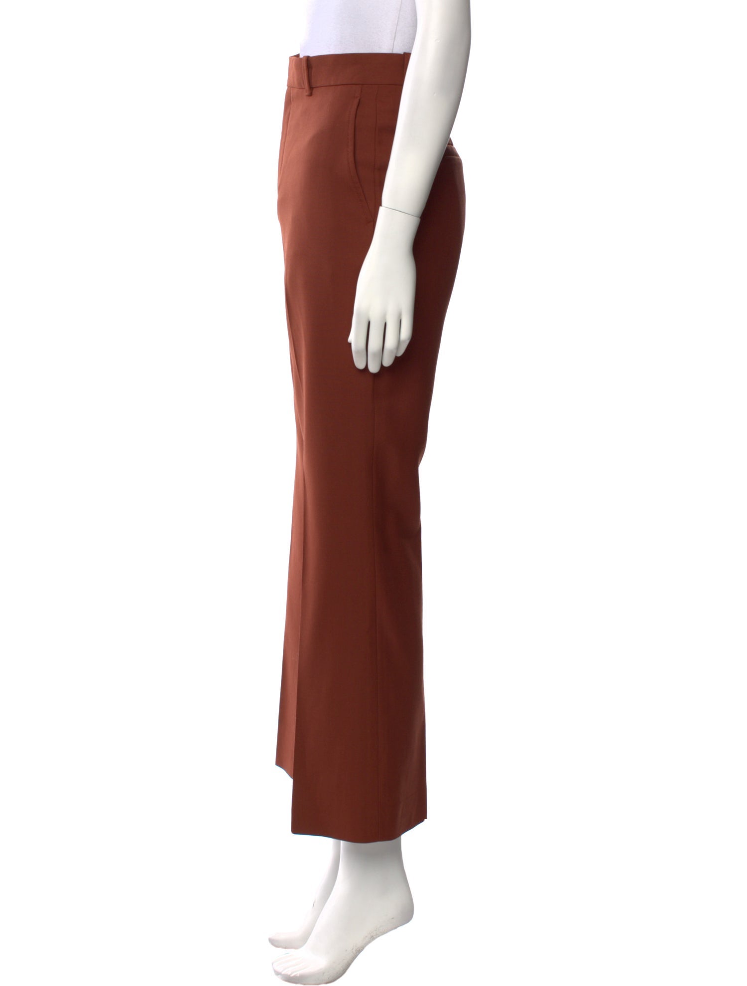 Chloé Virgin Wool Straight Leg Pants