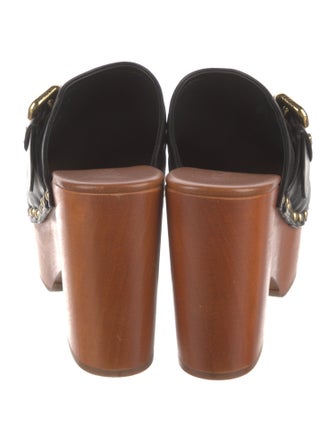 Chloé Leather Studded Accents Mules
