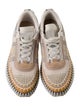 Chloé Mesh Colorblock Pattern Sneakers