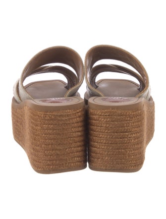 Chloé Canvas Eyelet Trim Espadrilles