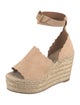 Chloé Suede Scalloped Accent Espadrilles