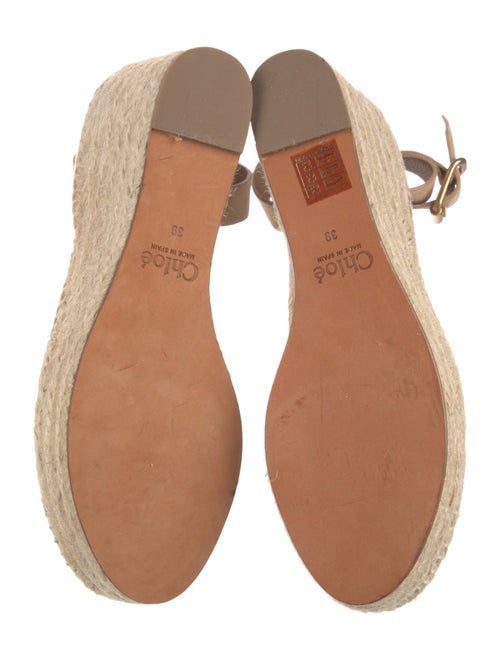 Chloé Suede Scalloped Accent Espadrilles