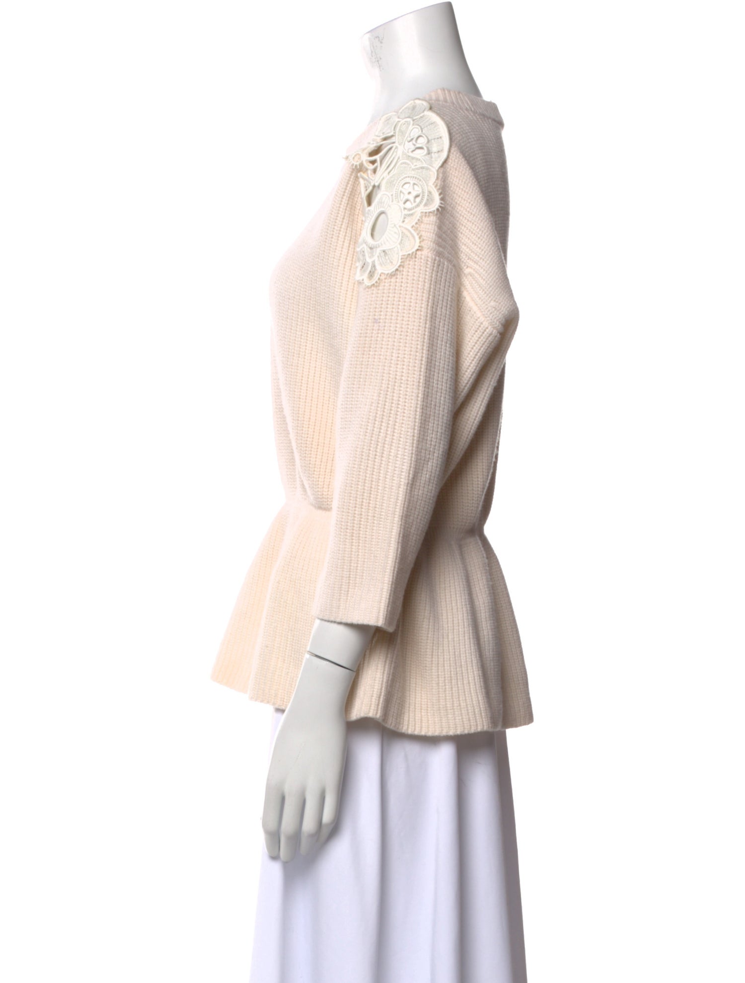 Chloé Merino Wool Scoop Neck Sweater