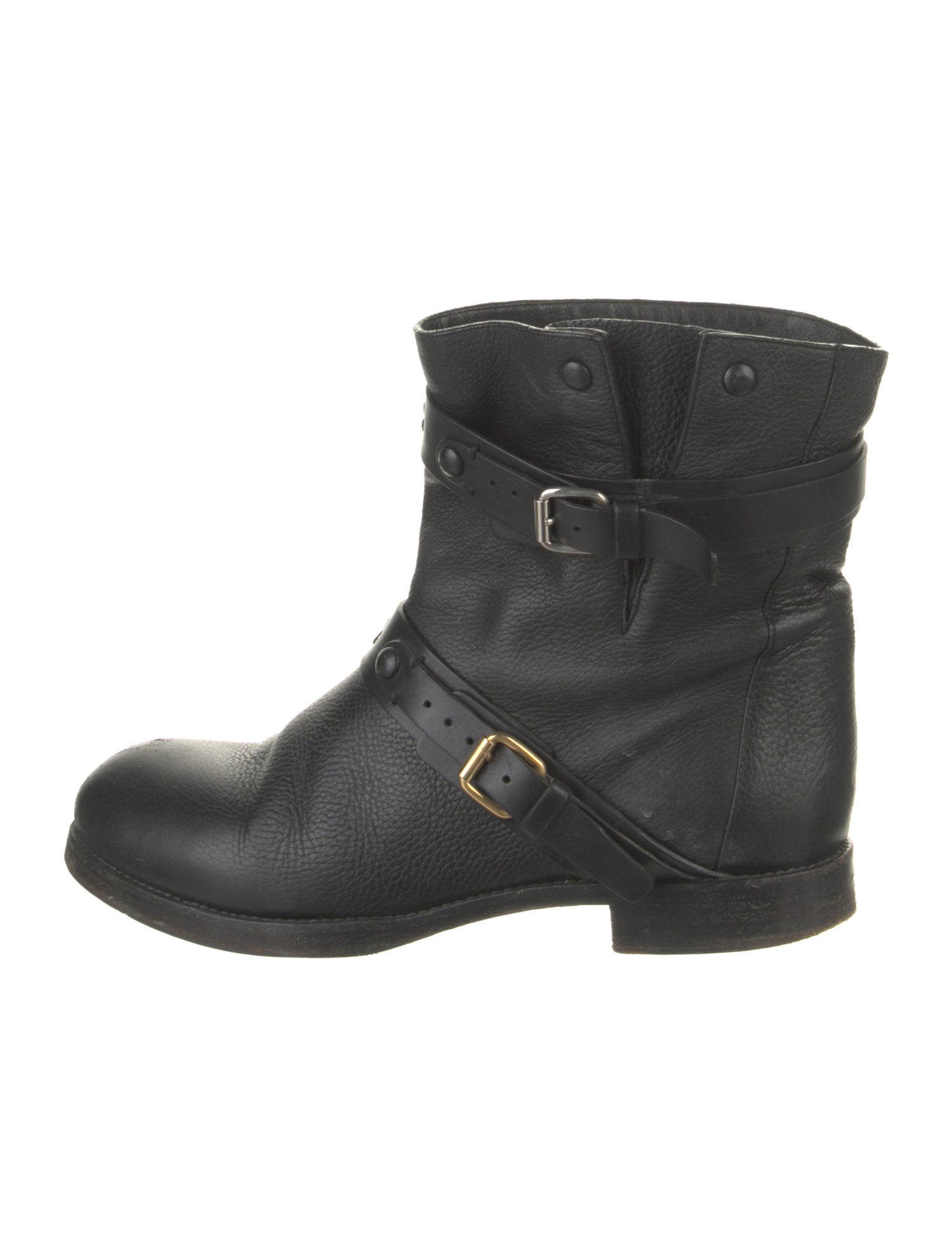 Chloé Leather Moto Boots