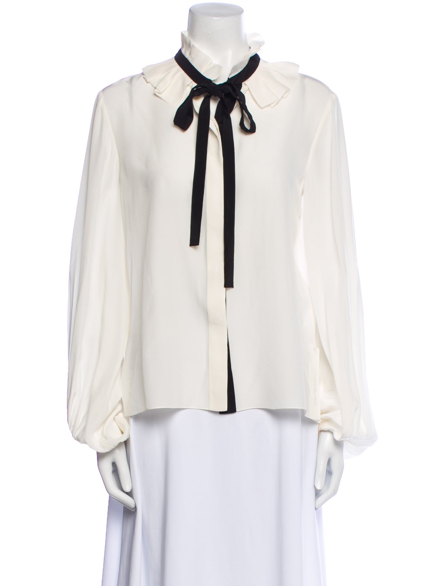 Chloé Silk Long Sleeve Blouse