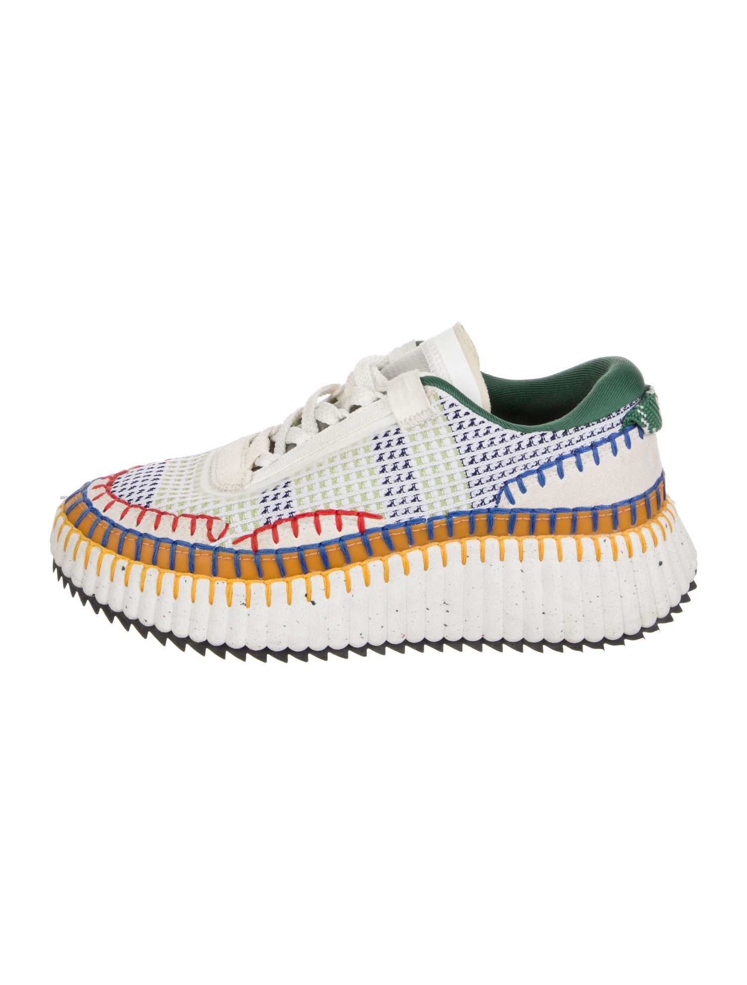 Chloé Mesh Patterned Espadrille Sneakers