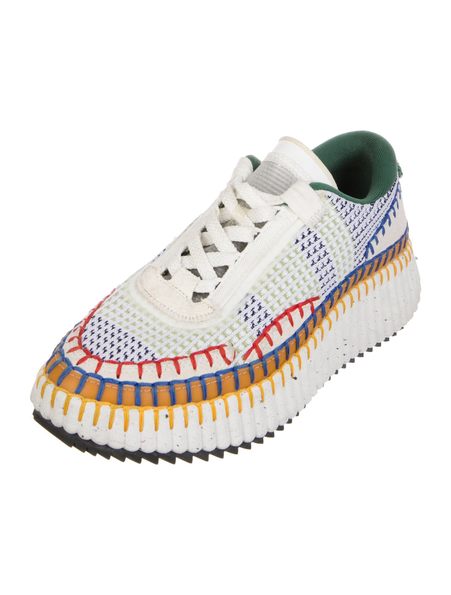 Chloé Mesh Patterned Espadrille Sneakers