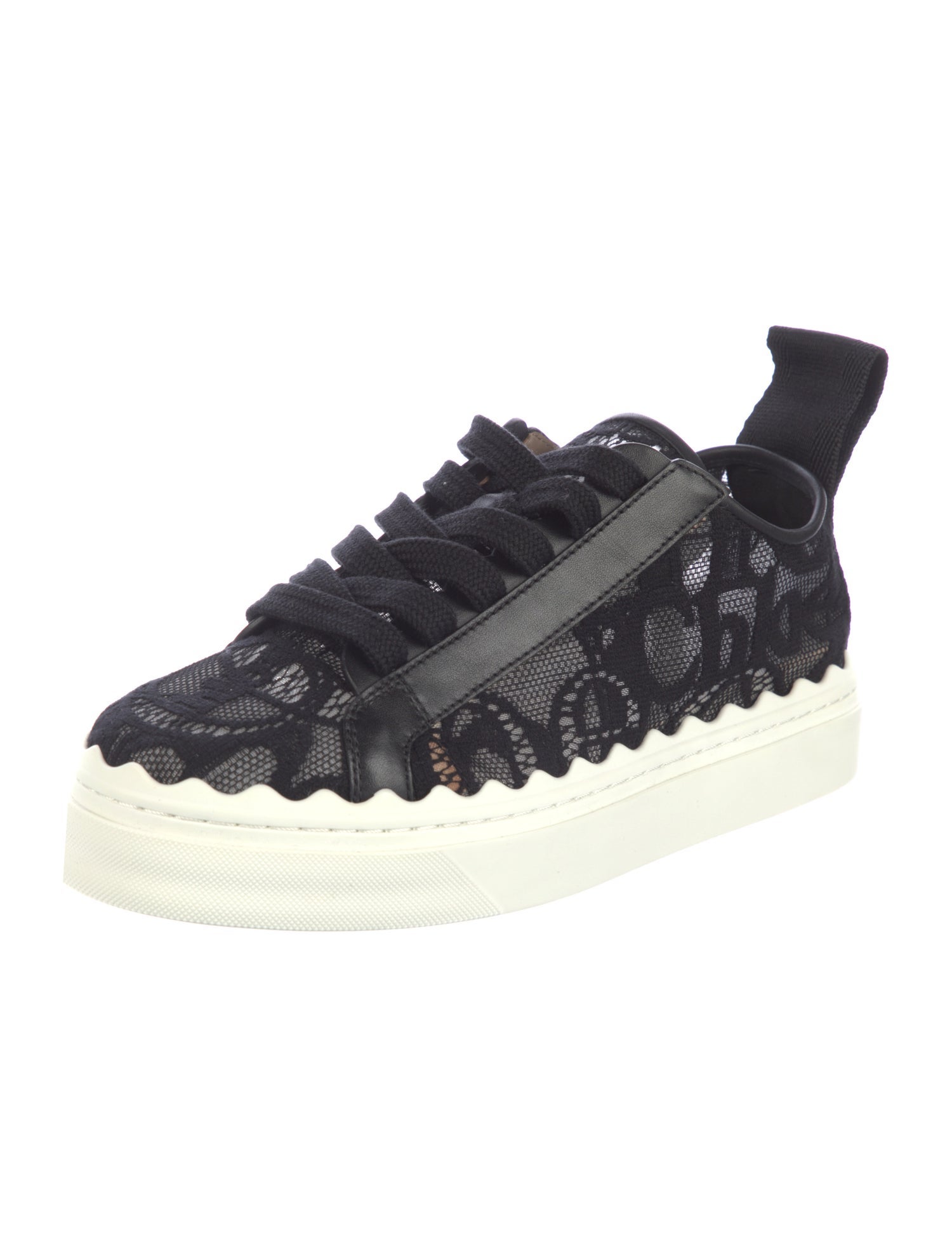 Chloé Lace Lace Pattern Sneakers