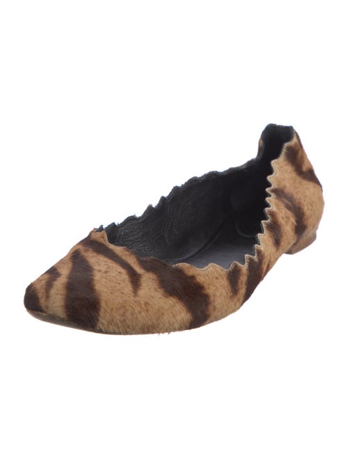 Chloé Ponyhair Printed Ballet Flats