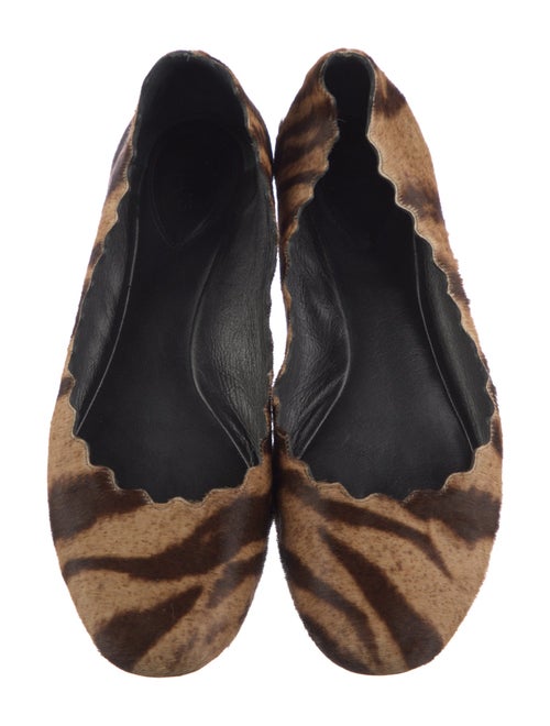 Chloé Ponyhair Printed Ballet Flats
