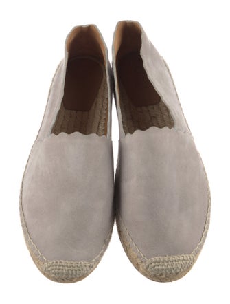 Chloé Suede Scalloped Accent Espadrilles