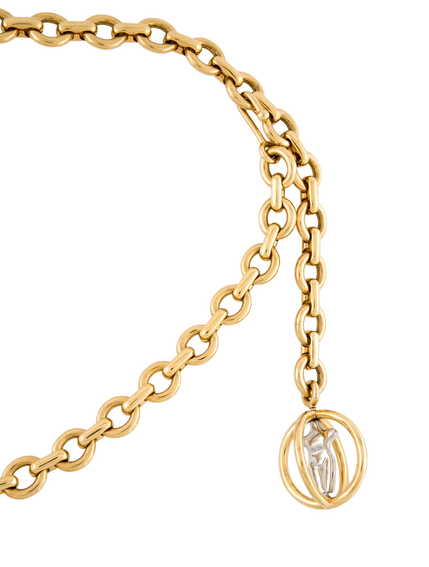 Chloé Metal Chain-Link Accents Waist Belt