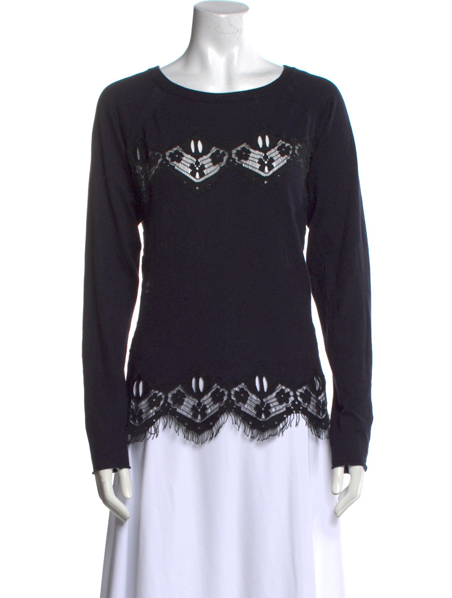 Chloé Graphic Print Scoop Neck Sweatshirt