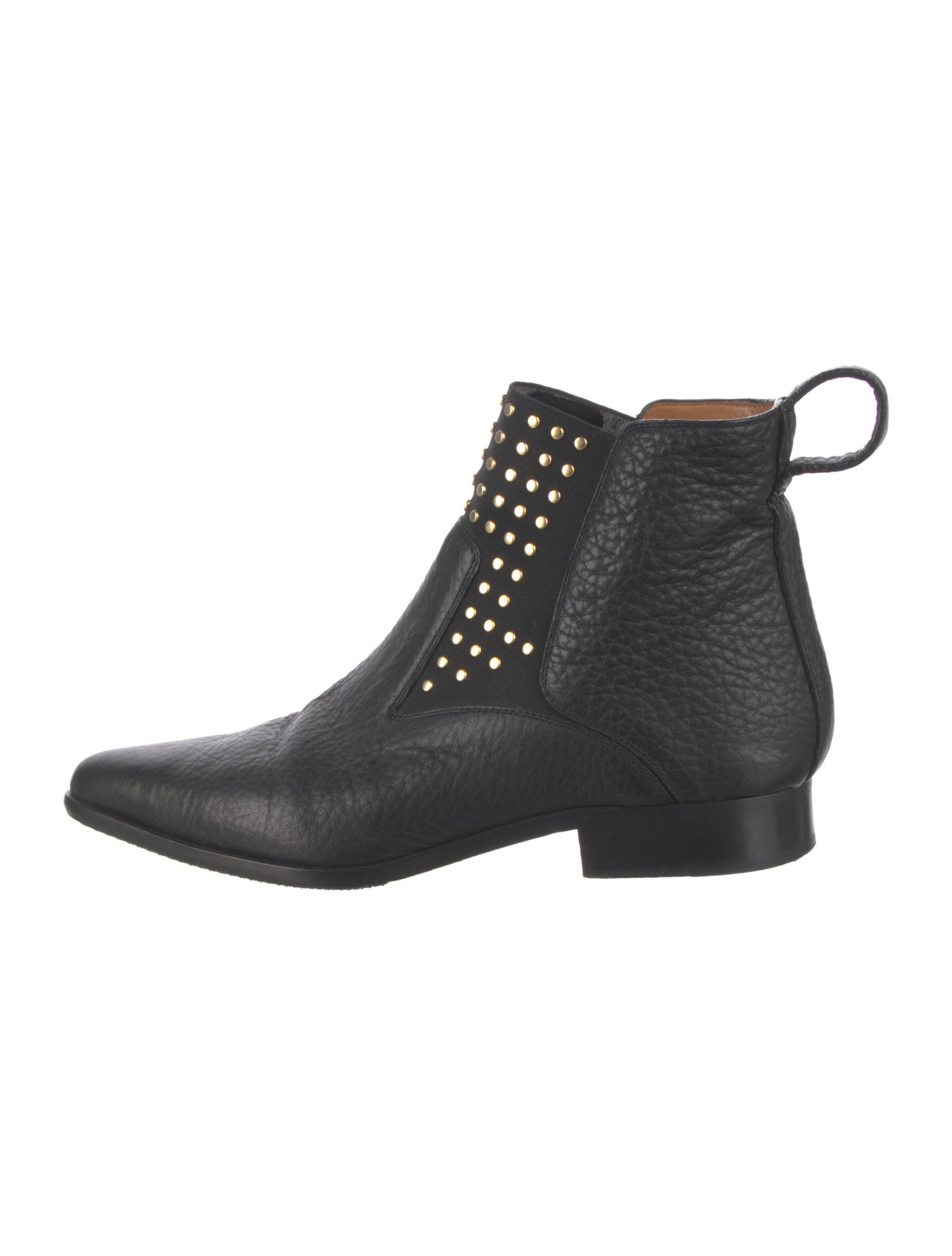 Chloé Leather Studded Accents Chelsea Boots