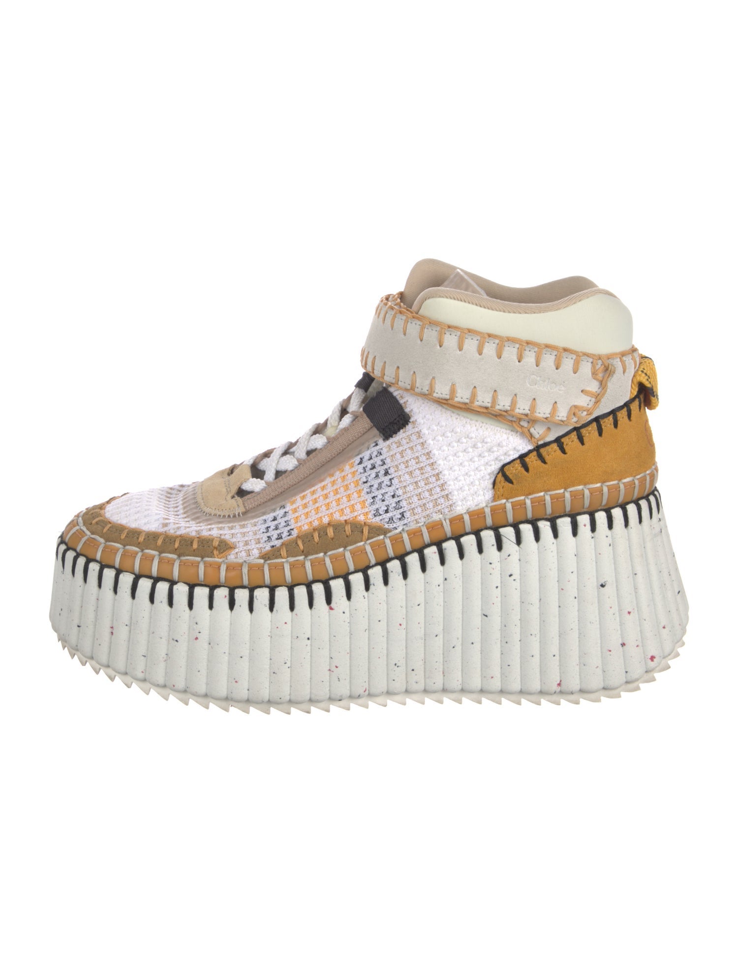 Chloé Colorblock Pattern Sneakers