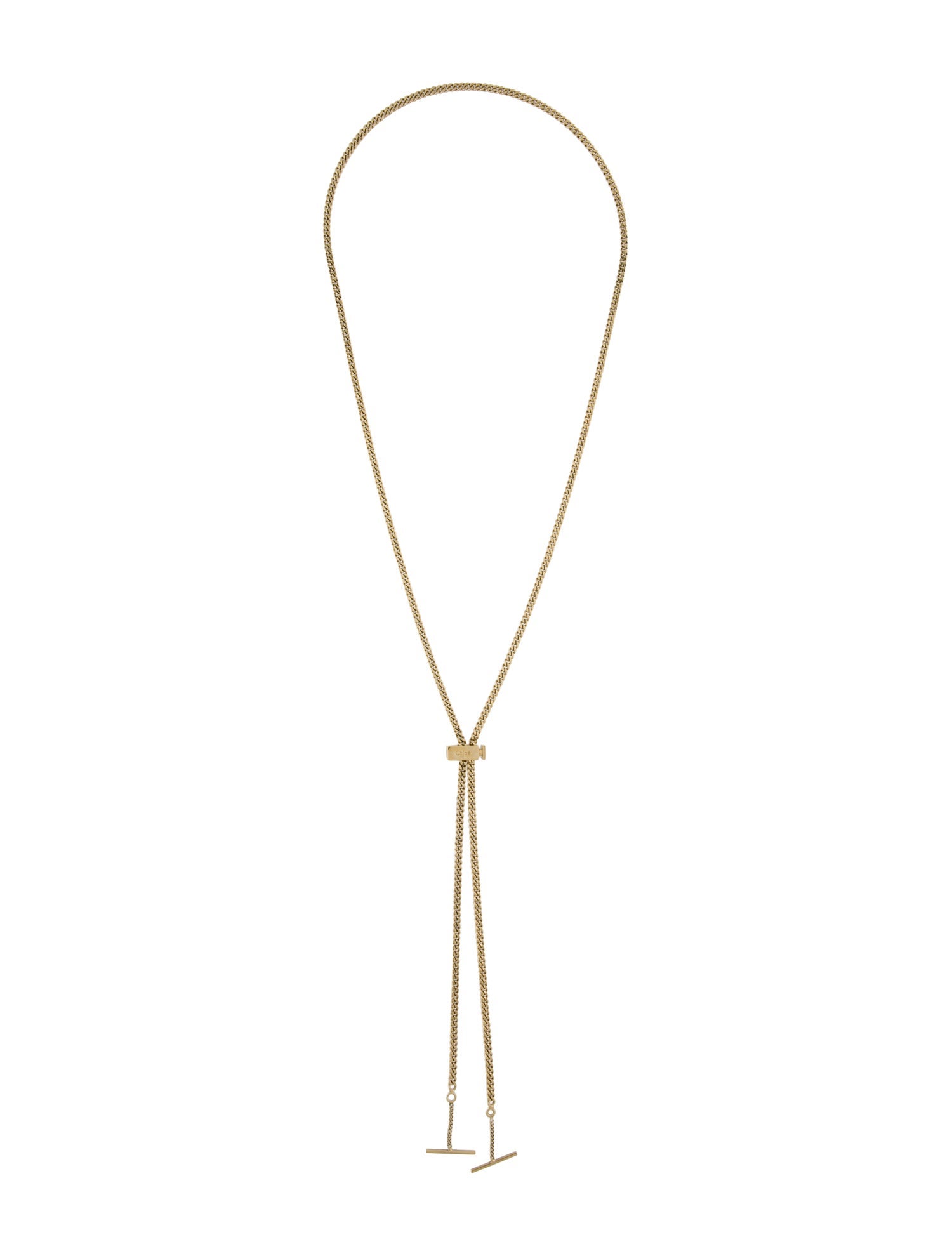 Chloé Adjustable Chain Lariat Necklace