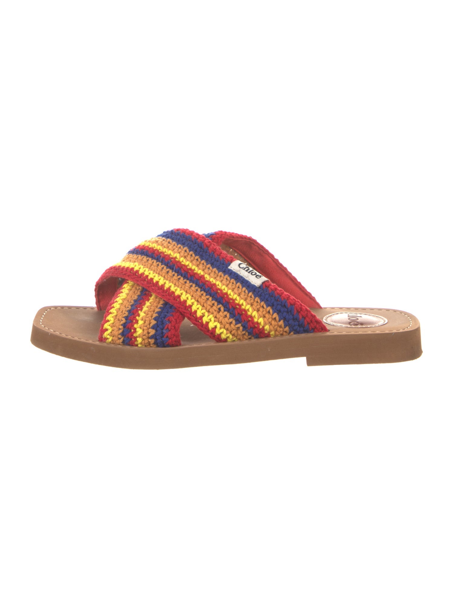 Chloé Striped Slides