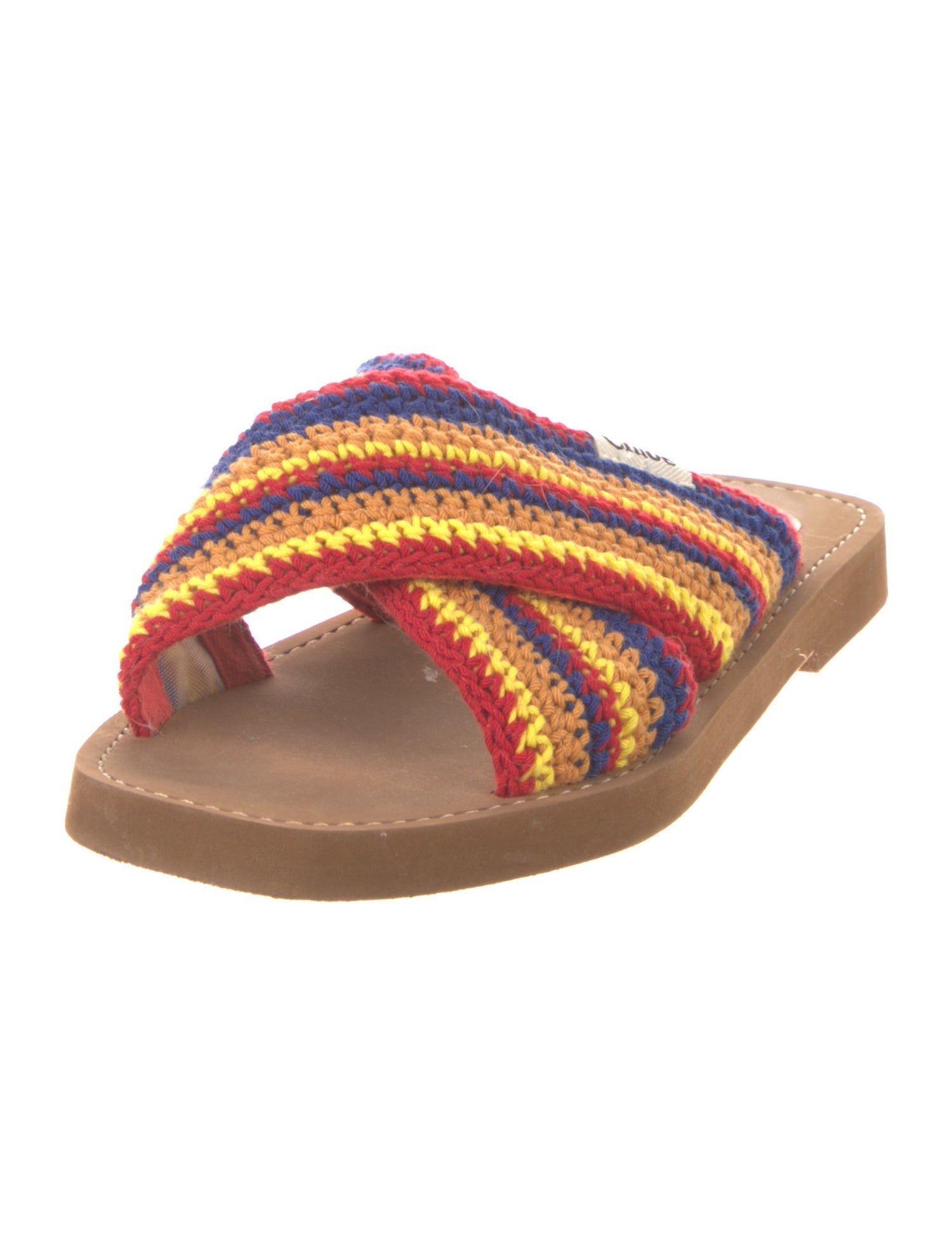 Chloé Striped Slides