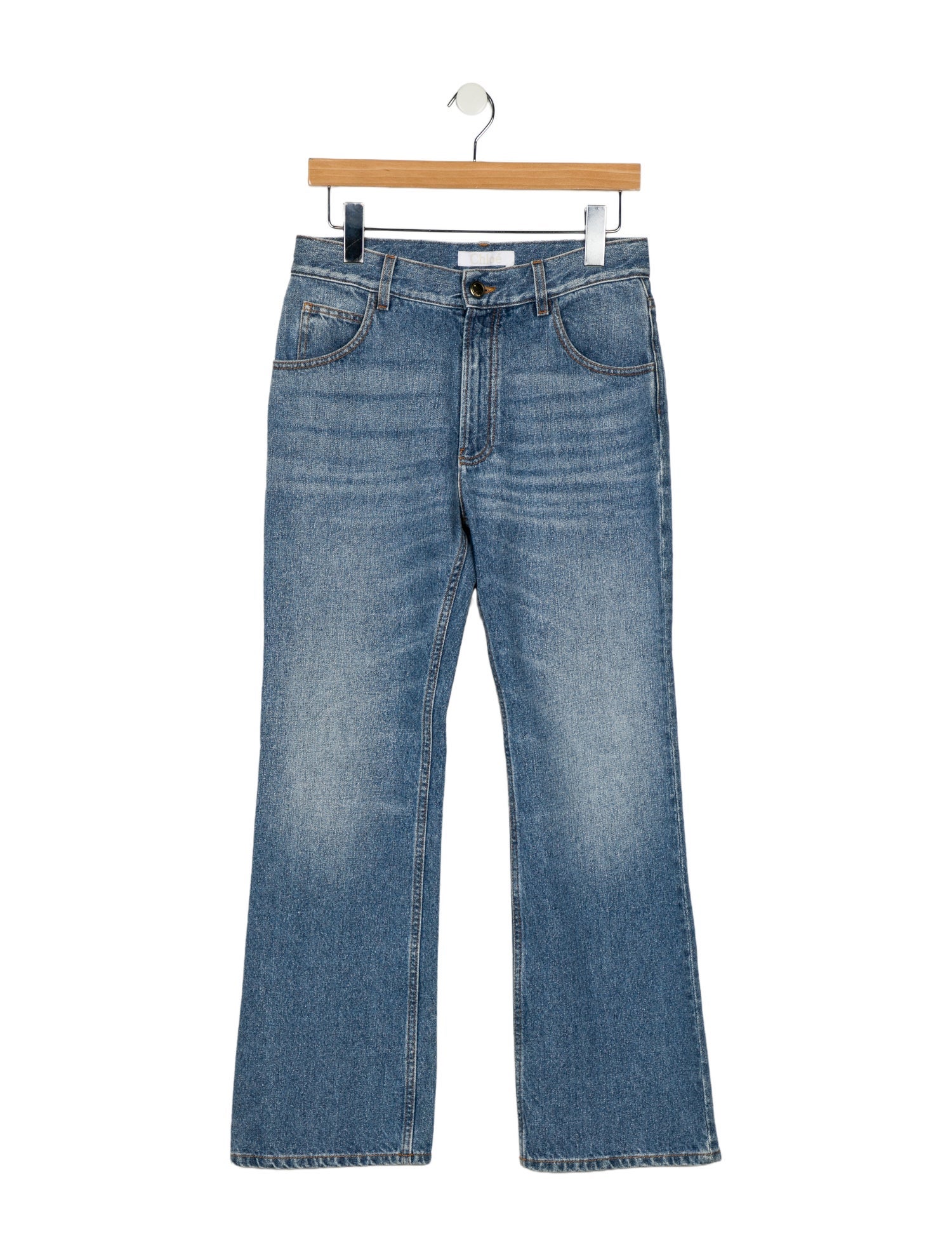 Chloé Mid-Rise Wide Leg Jeans