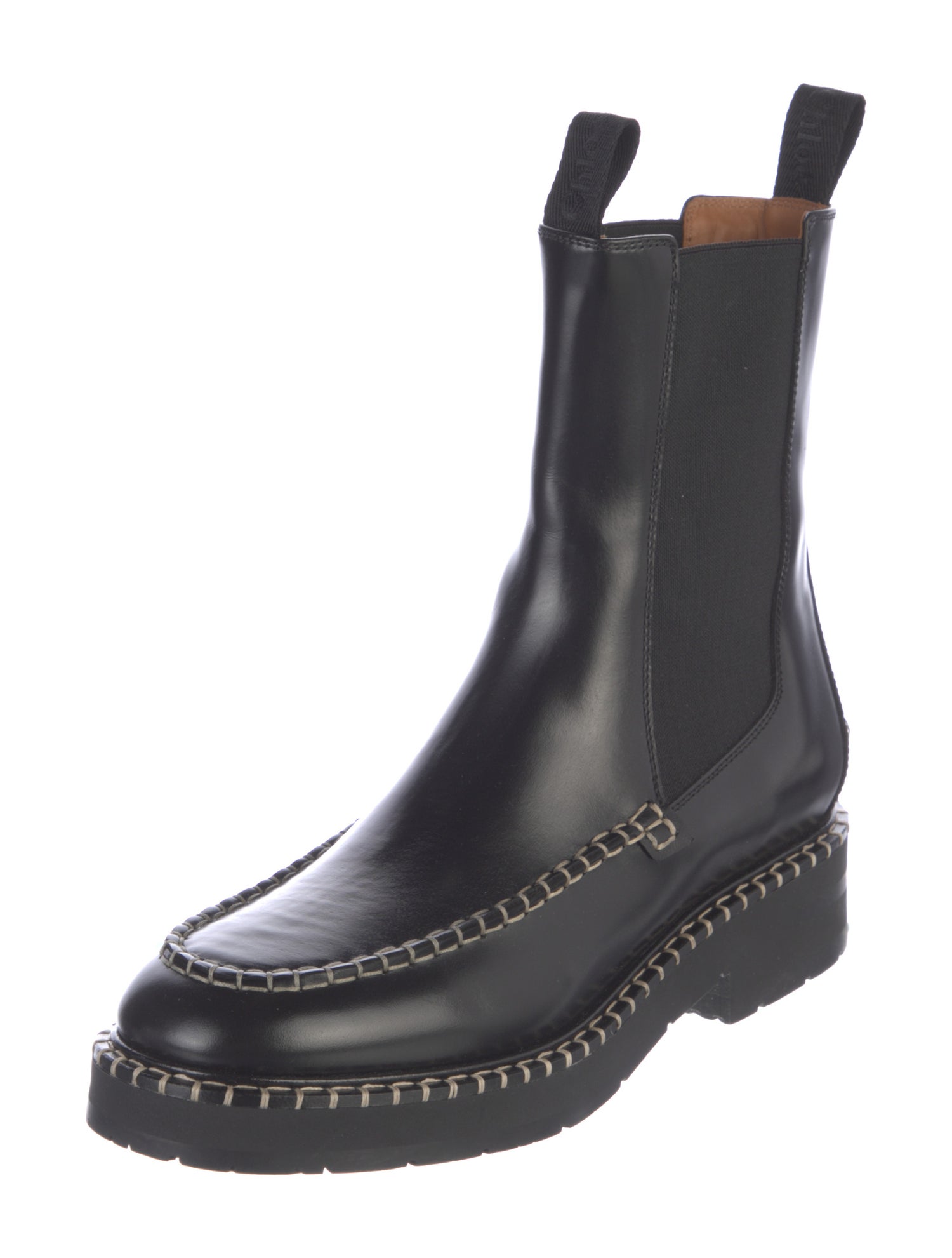 Chloé Leather Chelsea Boots