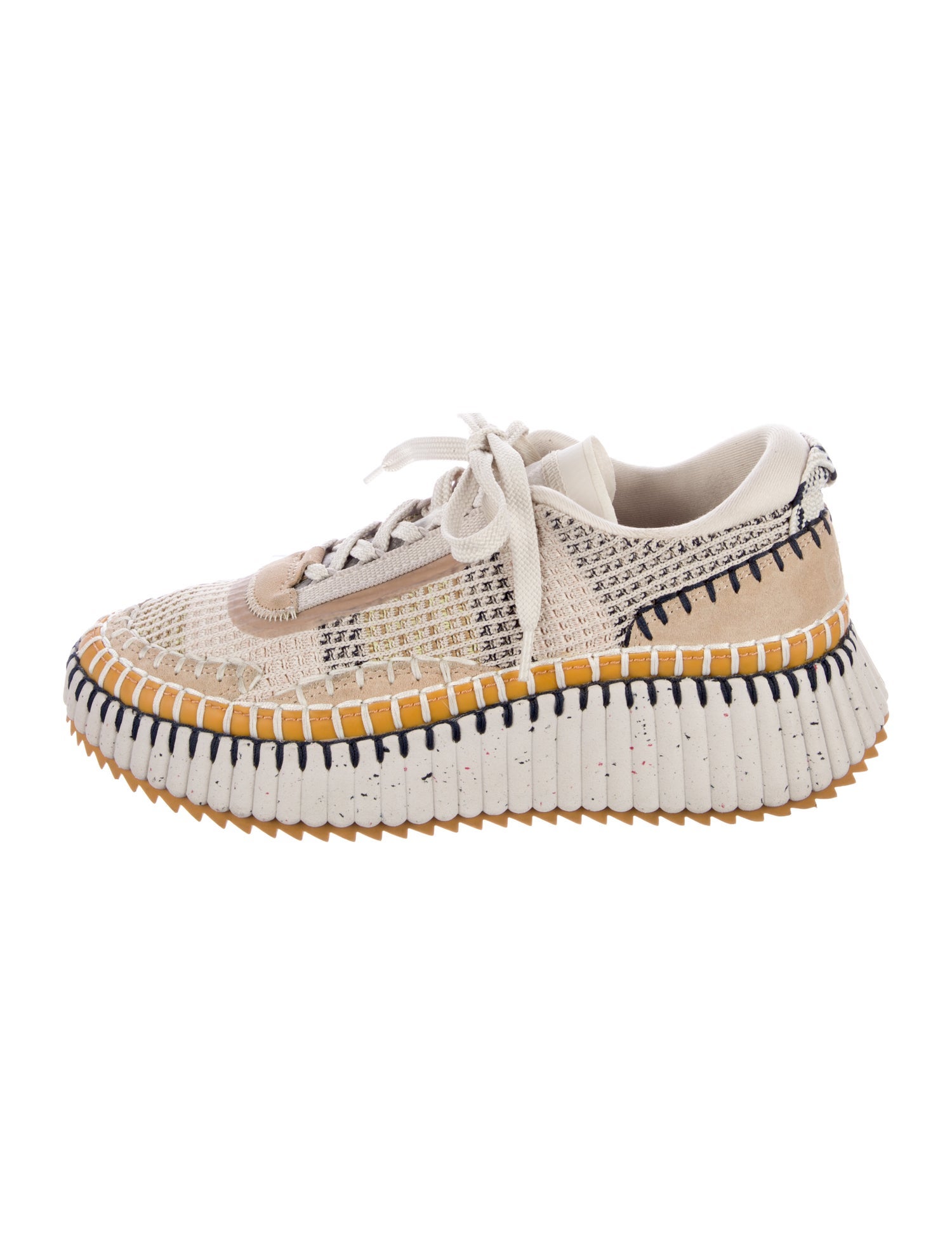 Chloé Canvas Patterned Espadrille Sneakers