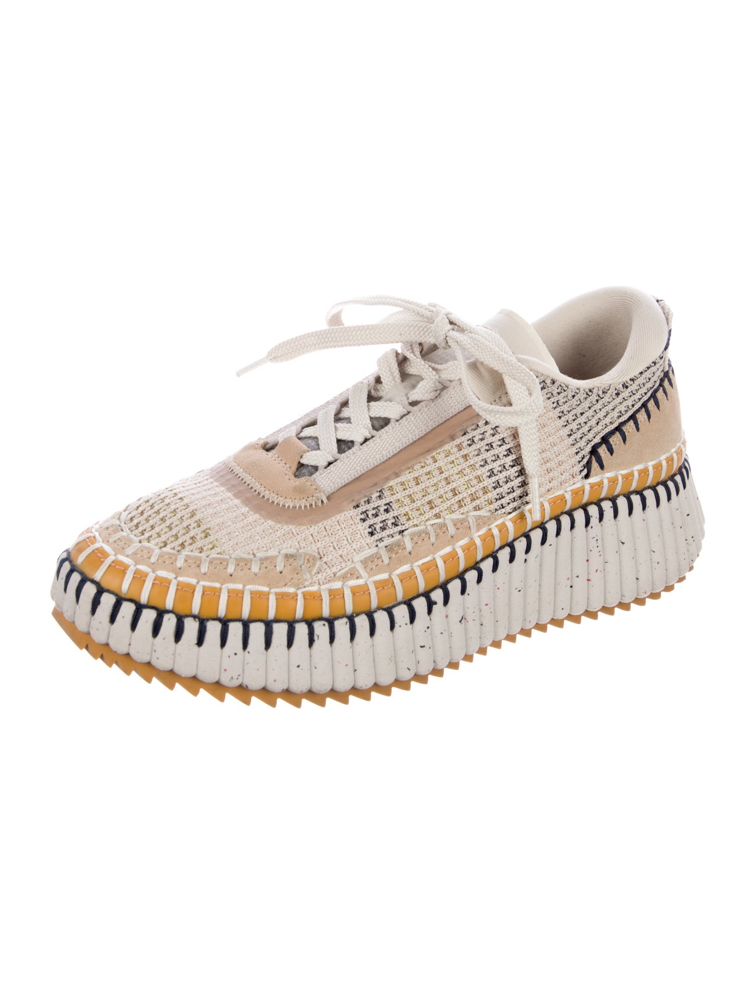 Chloé Canvas Patterned Espadrille Sneakers