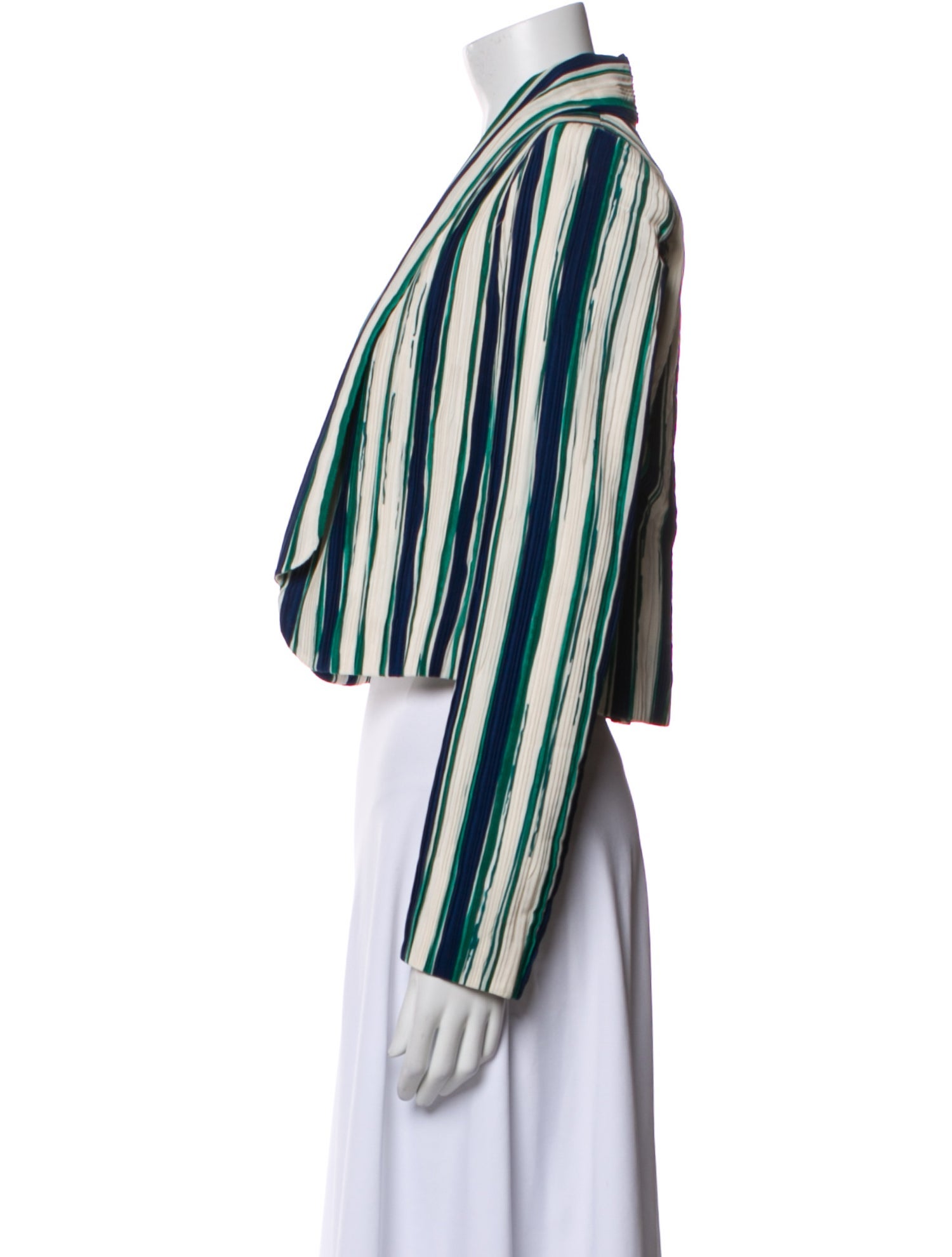 Chloé Silk Striped Blazer