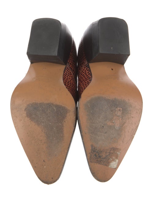 Chloé Leather Animal Print Western Boots