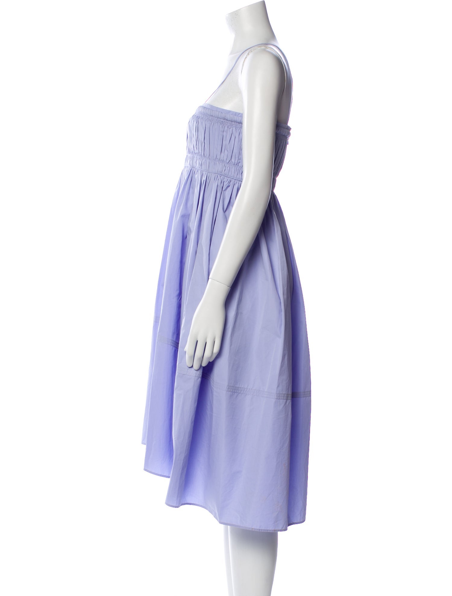 Chloé Square Neckline Midi Length Dress