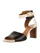 Chloé Leather Colorblock Pattern Sandals