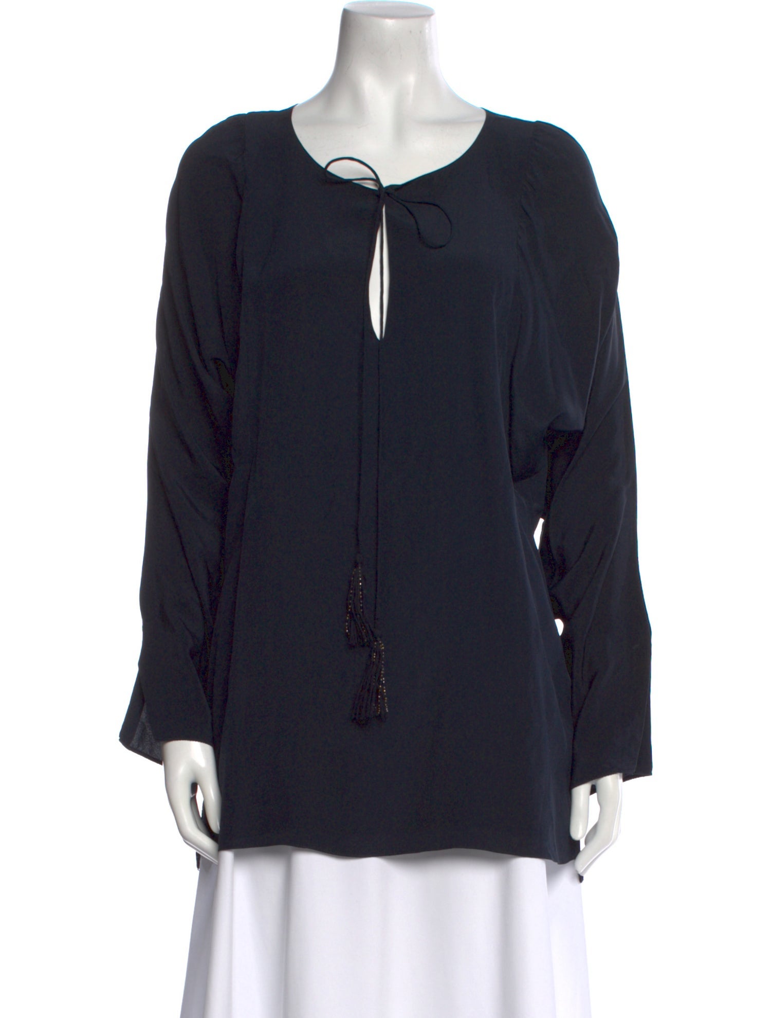 Chloé Silk Tie Neck Blouse