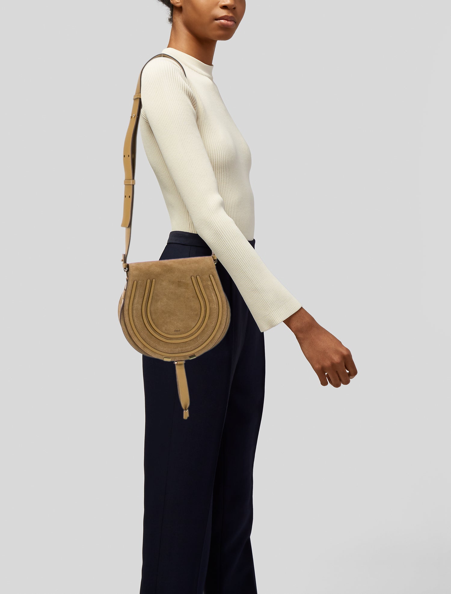 Chloé Suede Marcie Crossbody Medium
