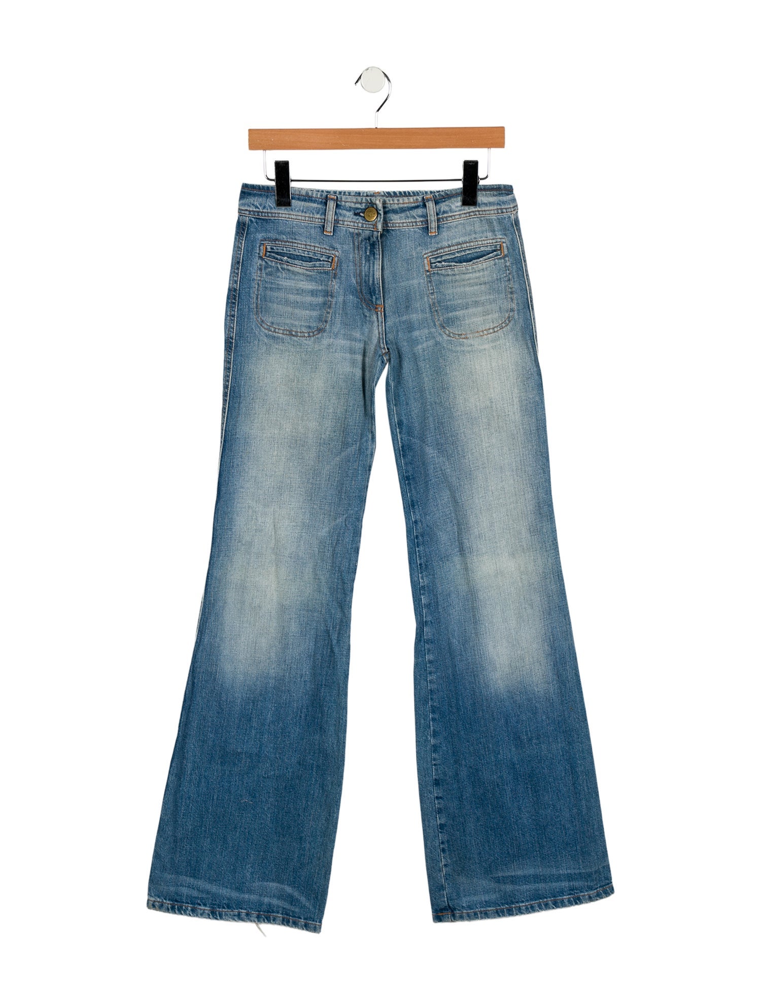 Chloé Low-Rise Straight Leg Jeans