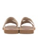 Chloé Printed Leather Trim Embellishment Slides