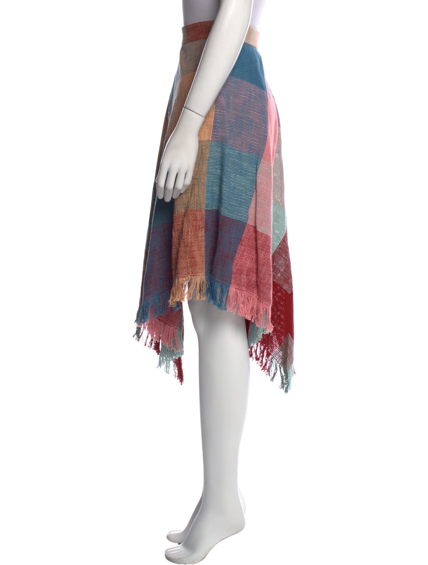 Chloé Plaid Print Knee-Length Skirt