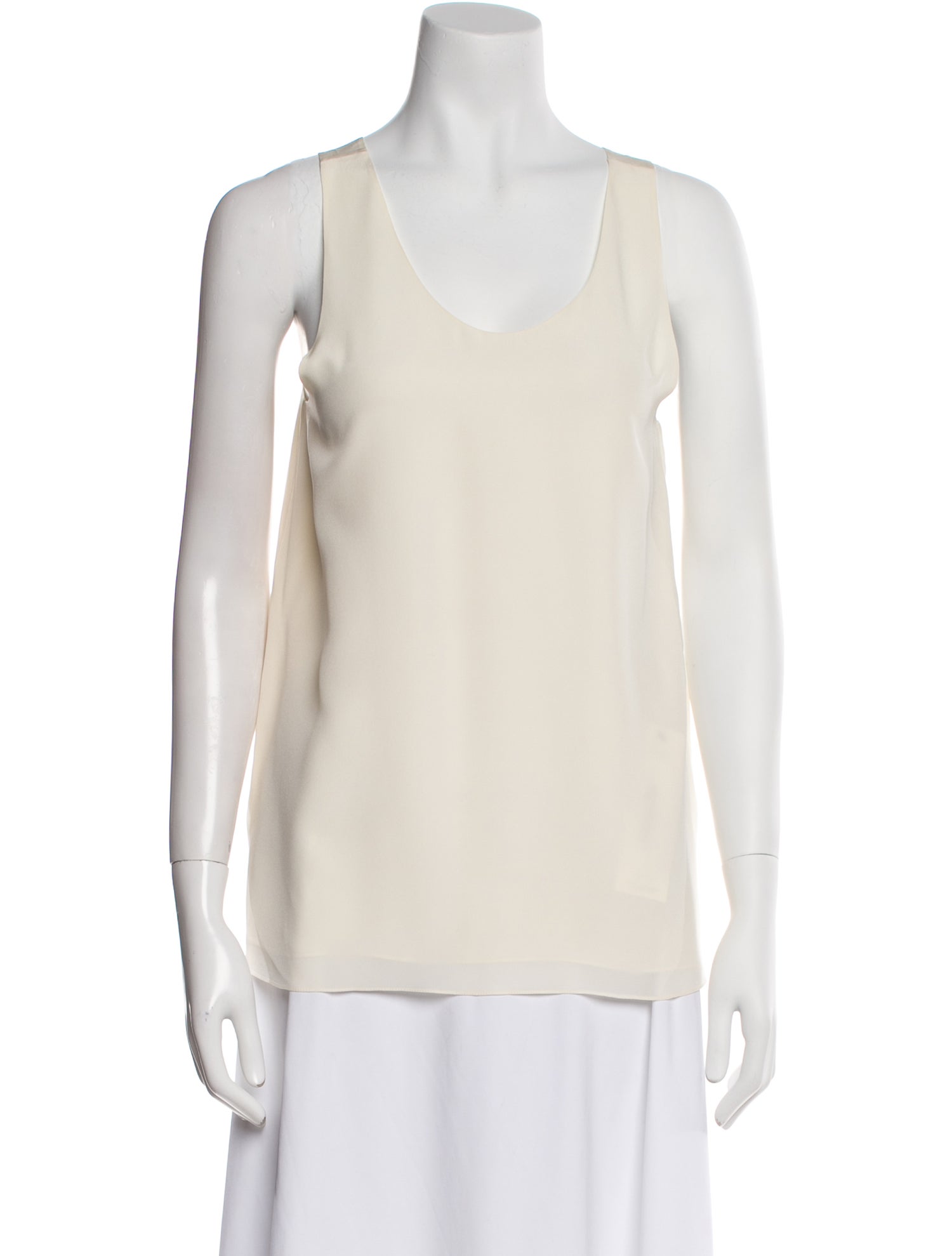 Chloé Silk Scoop Neck Top