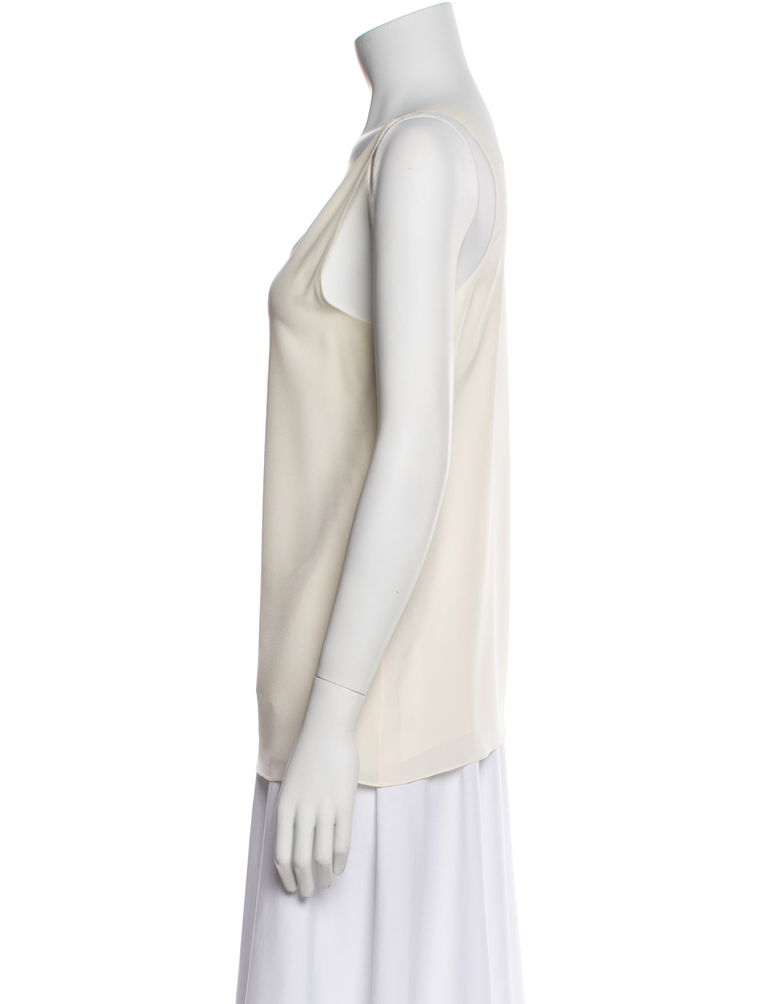 Chloé Silk Scoop Neck Top