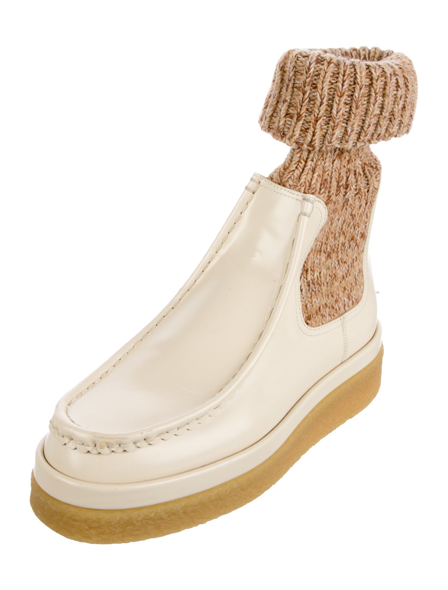 Chloé Leather Sock Boots