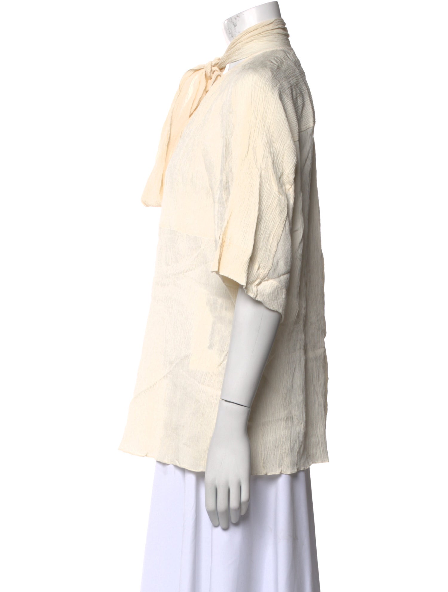 Chloé Silk Tie Neck Blouse