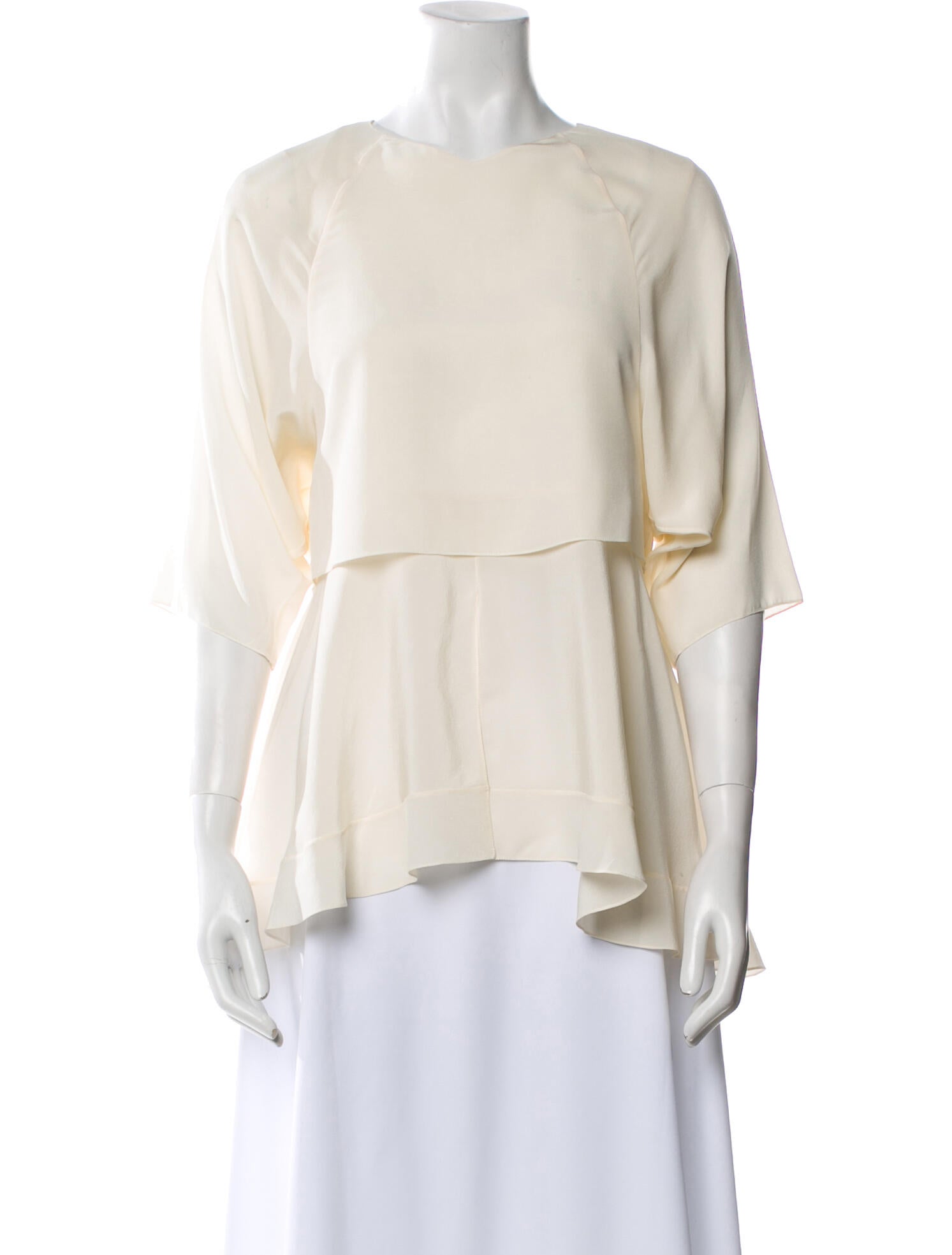 Chloé Silk Bateau Neckline Blouse