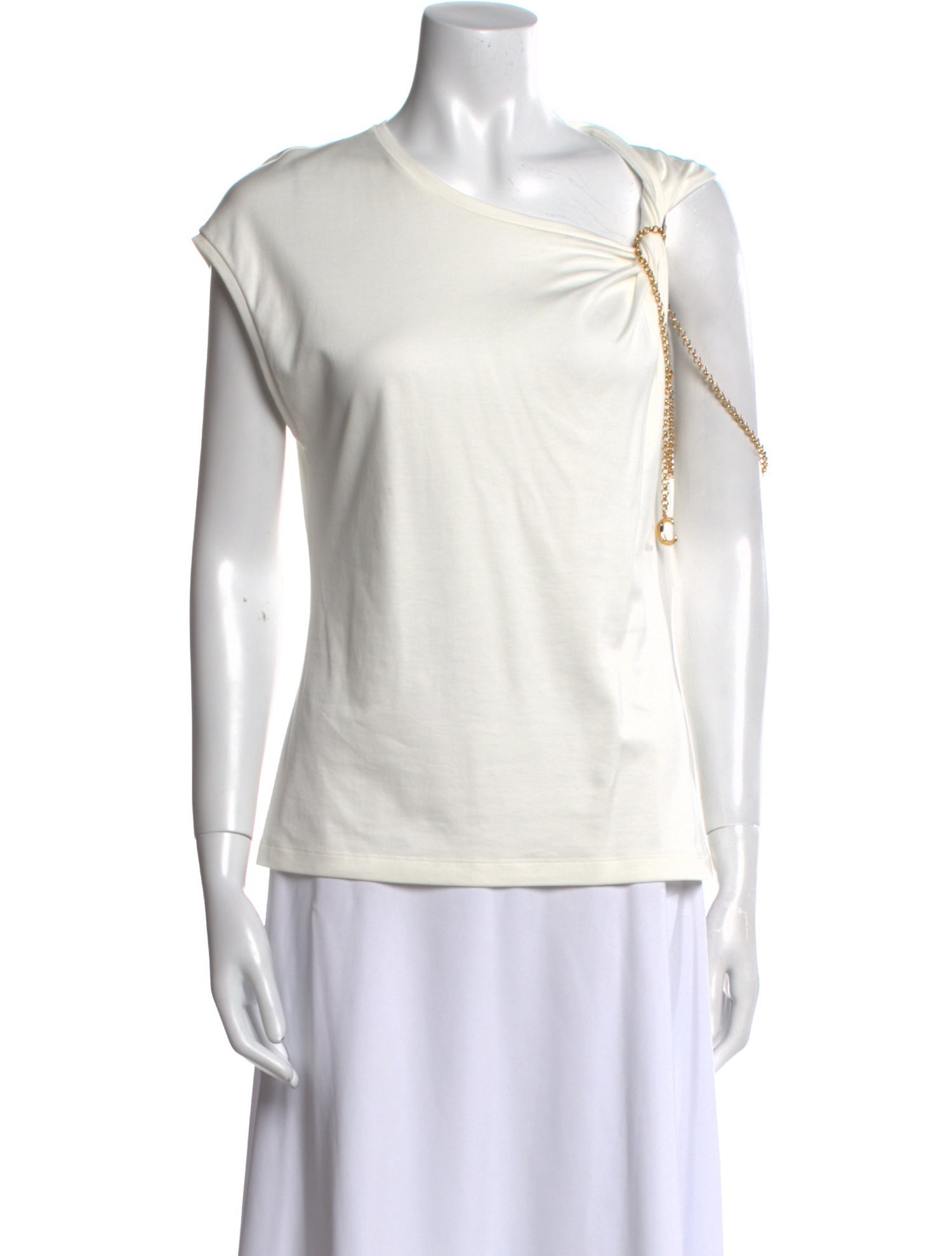 Chloé One-Shoulder Short Sleeve Top