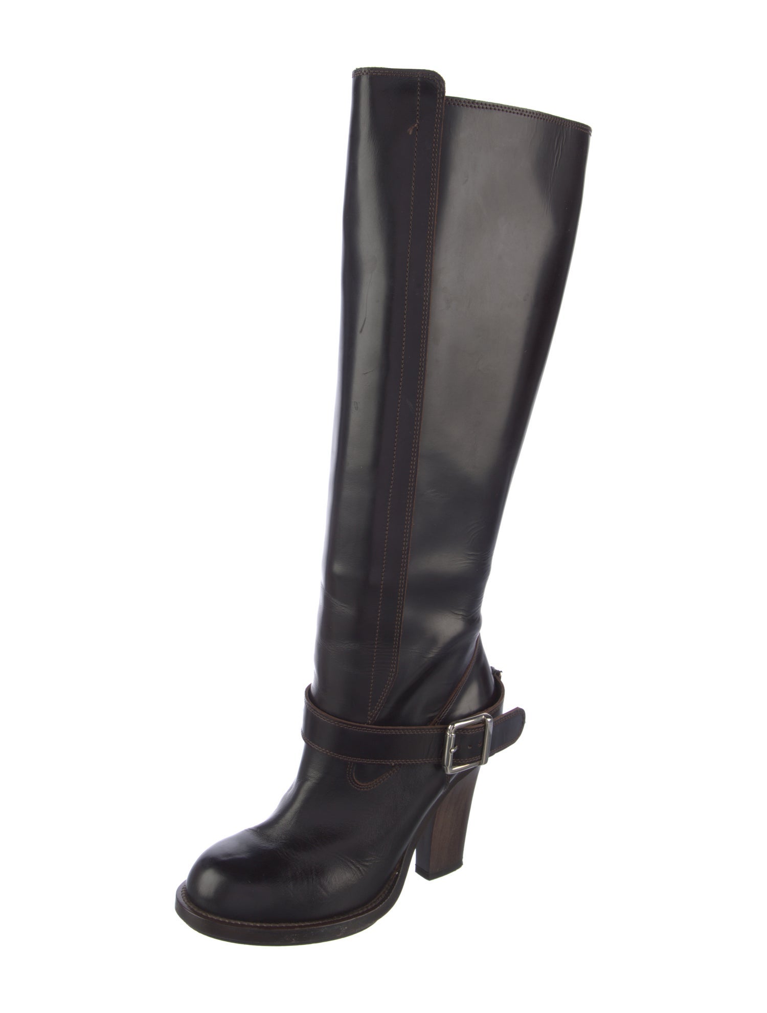 Chloé Leather Riding Boots